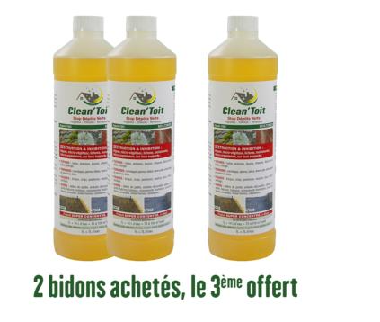 2 BIDONS DE 1L STOP DÉPÔTS VERTS ACHETES, LE 3ème BIDON OFFERT